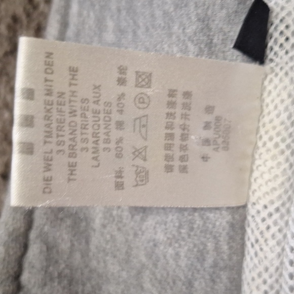 Vintage Adidas Gray/Navy Blue Mesh Lined Zip Up Athletic Jacket-L - Picture 7 of 7